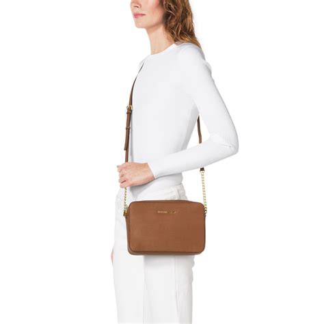 michael kors women's large jet set saffiano|mk jet set saffiano crossbody.